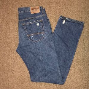 Aeropostale pre-ripped jeans 34x34 skinny